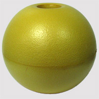 Buoy-Style PVC Floats - Float, Round, 7 in. by 7 in., Yellow